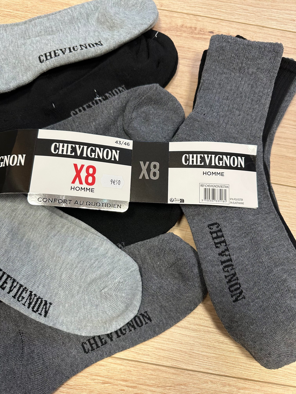 Lot de 8 paires de chaussettes Chevignon