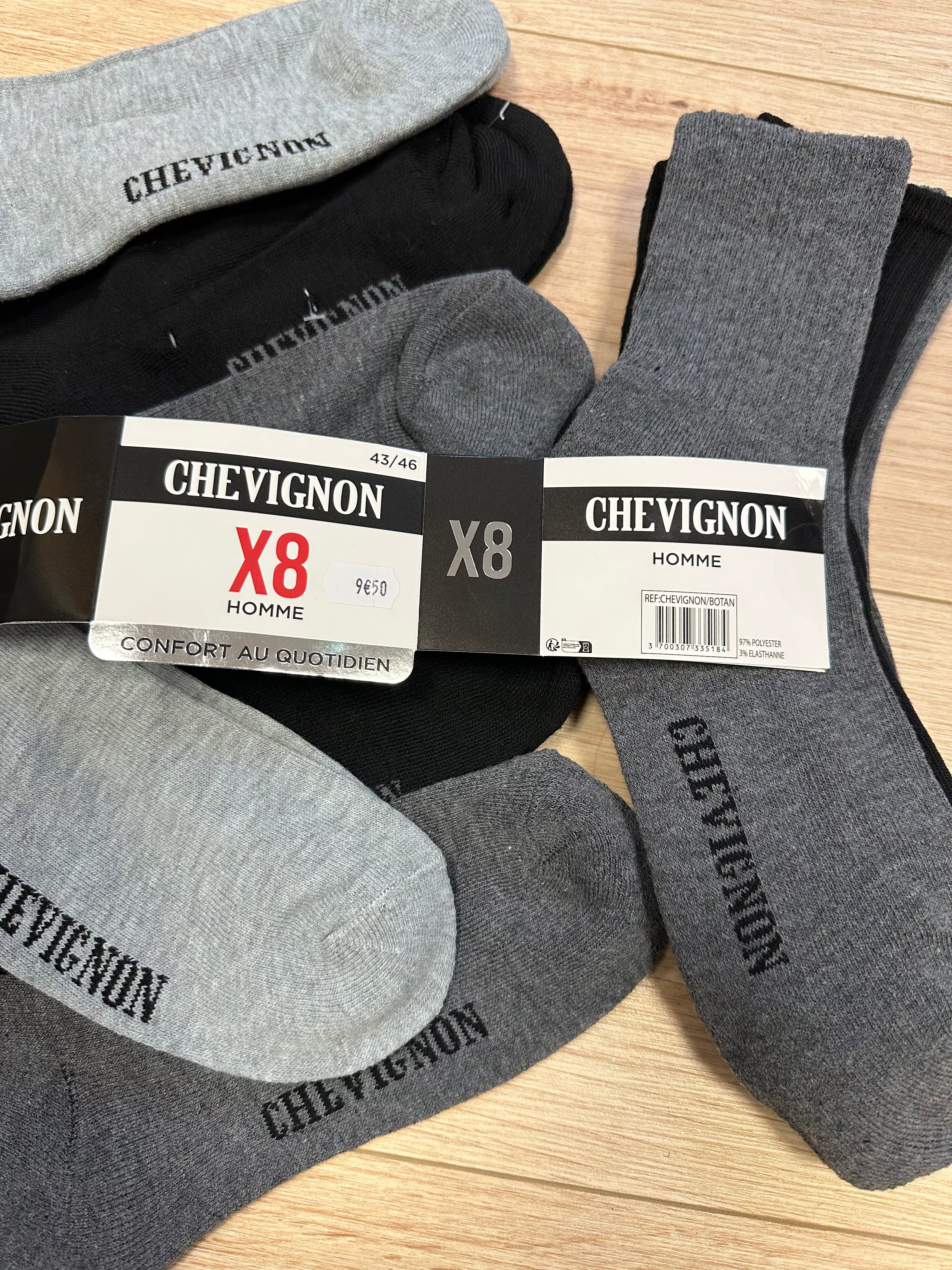 Lot de 8 paires de chaussettes Chevignon