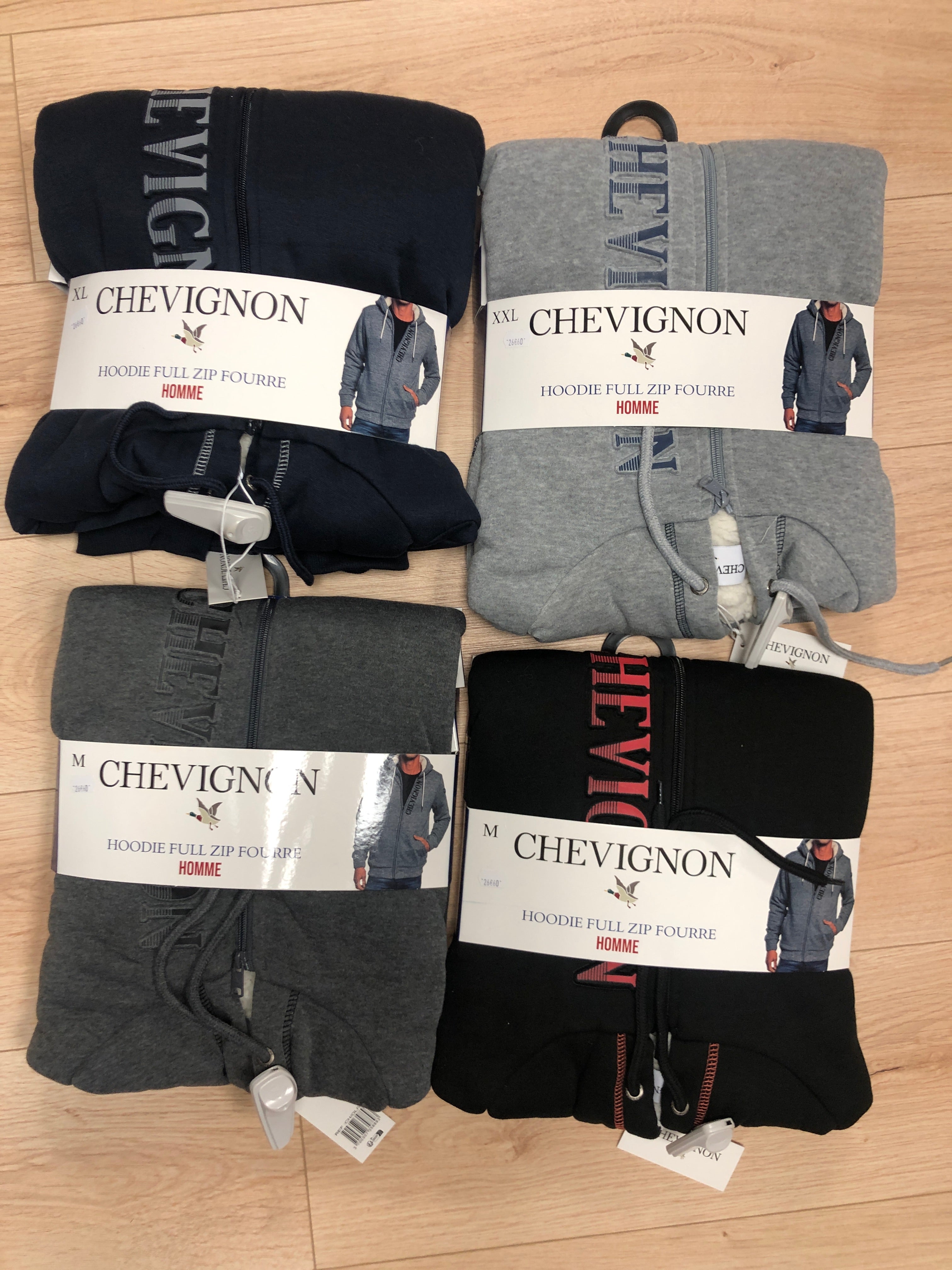 Veste intérieur Sherpa à fermeture éclair à capuche Chevignon